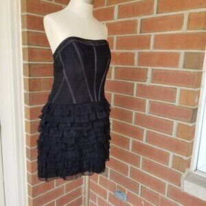 NWT Bisou Bisou Strappless Ruffle Corset dress XL